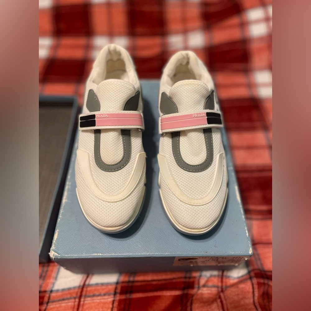 Prada Cloudbust Rubber and Leather-Trimmed Mesh Sneakers